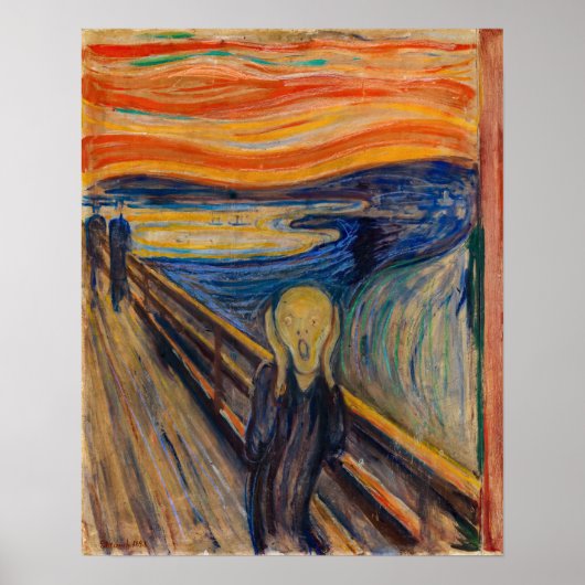 Edvard Munch - Der Schrei 1893 Poster (Vorne)