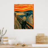 EDVARD MUNCH - Der Schrei 1893 Poster (Küche)
