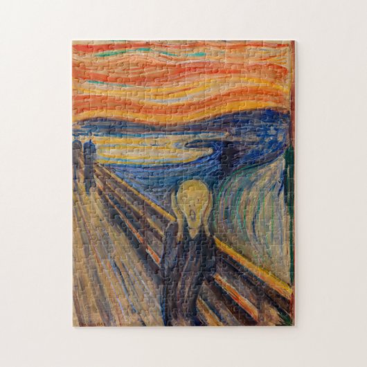 Edvard Munch - Der Schrei 1893 Puzzle (Vertikal)
