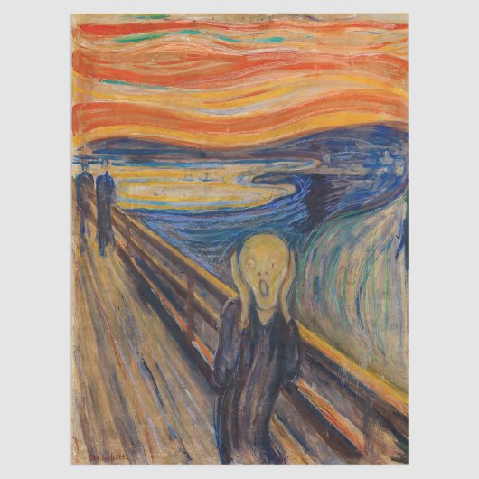 Edvard Munch - Der Schrei 1893 Seidenpapier