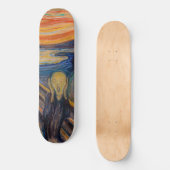 Edvard Munch - Der Schrei 1893 Skateboard (Vorderseite)