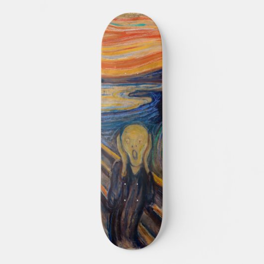 Edvard Munch - Der Schrei 1893 Skateboard (Vorderseite)