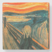 EDVARD MUNCH - der Schrei 1893 Steinuntersetzer (Vorderseite)