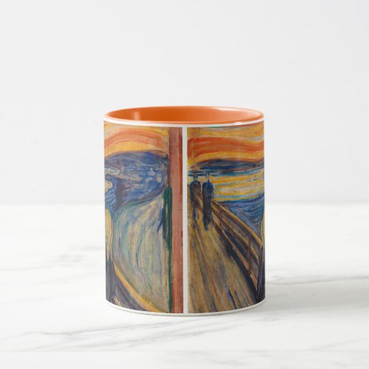 Edvard Munch - Der Schrei 1893 Tasse (Zentrum)