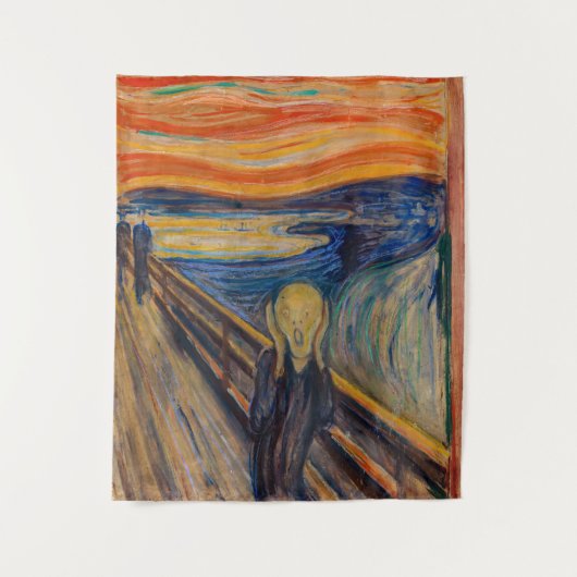 Edvard Munch - Der Schrei 1893 Wandteppich (Vorderseite)