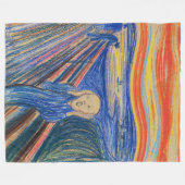 Edvard Munch - Der Schrei 1895 Fleecedecke (Vorderseite (Horizontal))