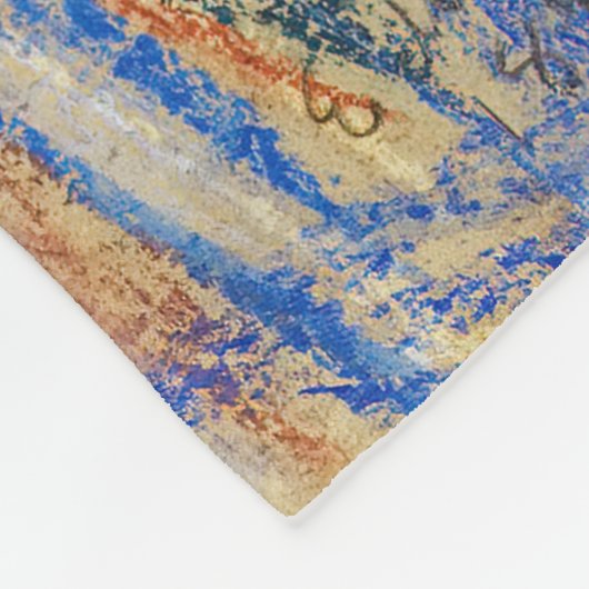 Edvard Munch - Der Schrei 1895 Fleecedecke (Ecke)