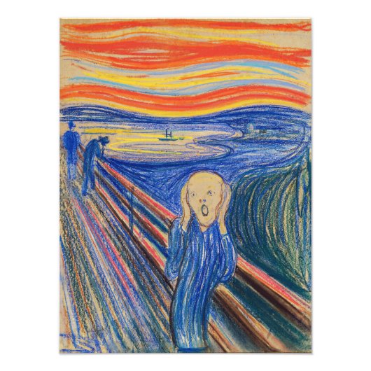 Edvard Munch - Der Schrei 1895 Fotodruck (Vorne)