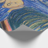 Edvard Munch - Der Schrei 1895 Geschenkpapier (Ecke)