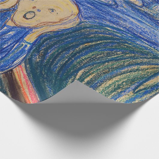 Edvard Munch - Der Schrei 1895 Geschenkpapier (Ecke)
