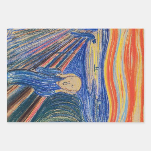 Edvard Munch - Der Schrei 1895 Geschenkpapier Set (Vorderseite 2)