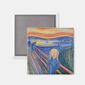 Edvard Munch - Der Schrei 1895 Magnet (Vorderseite/Rückseite)