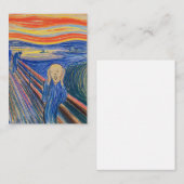 Edvard Munch - Der Schrei 1895 Mitteilungskarte (Vorne/Hinten)