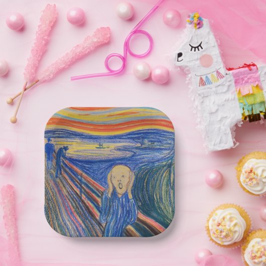 Edvard Munch - Der Schrei 1895 Pappteller (Party)