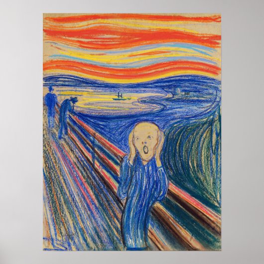 Edvard Munch - Der Schrei 1895 Poster (Vorne)