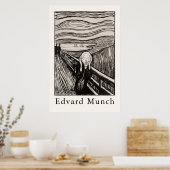 Edvard Munch – Der Schrei (1895) Poster (Küche)