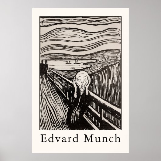 Edvard Munch – Der Schrei (1895) Poster (Vorne)