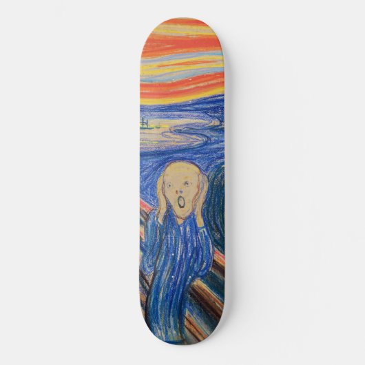 Edvard Munch - Der Schrei 1895 Skateboard (Vorderseite)