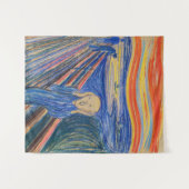 Edvard Munch - Der Schrei 1895 Wandteppich (Vorderseite (Horizontal))