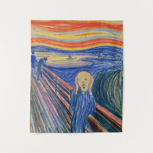 Edvard Munch - Der Schrei 1895 Wandteppich (Vorderseite)