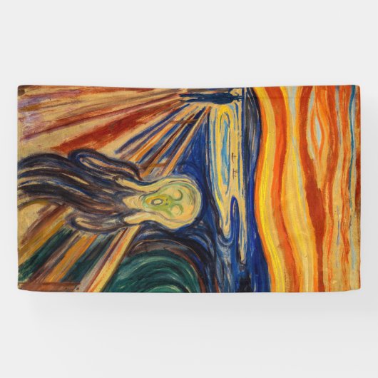 Edvard Munch - Der Schrei 1910 Banner (Horizontal)