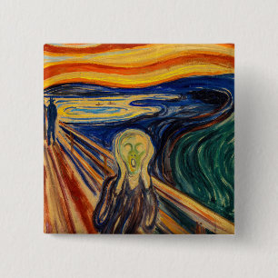 Edvard Munch - Der Schrei 1910 Button