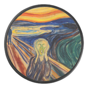 Edvard Munch - Der Schrei 1910 Eishockey Puck