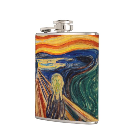 Edvard Munch - Der Schrei 1910 Flachmann (Links)