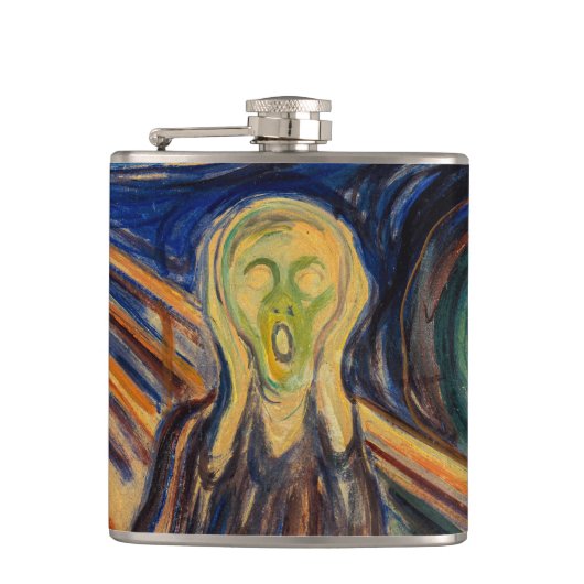 Edvard Munch - Der Schrei 1910 Flachmann (Vorderseite)