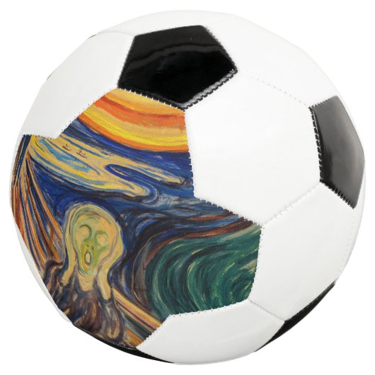 Edvard Munch - Der Schrei 1910 Fußball (Dreiviertel)
