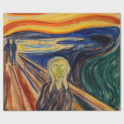 Edvard Munch - Der Schrei 1910 Geschenkpapier (Flach)