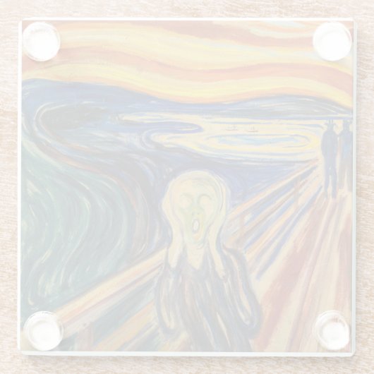 Edvard Munch - Der Schrei 1910 Glasuntersetzer (Rückseite)