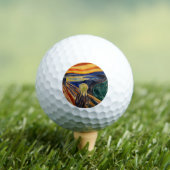 Edvard Munch - Der Schrei 1910 Golfball (Insitu T-Shirt)