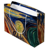 Edvard Munch - Der Schrei 1910 Große Geschenktüte (Rückseite Schrägansicht)