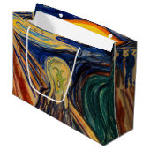 Edvard Munch - Der Schrei 1910 Große Geschenktüte (Vorderseite Schrägansicht)