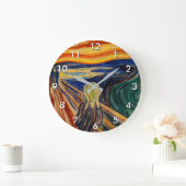 Edvard Munch - Der Schrei 1910 Große Wanduhr (Zuhause)