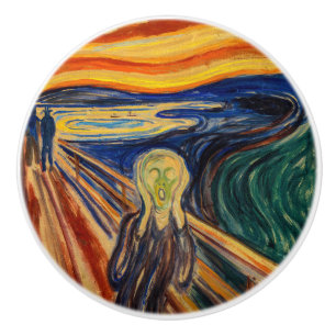 Edvard Munch - Der Schrei 1910 Keramikknauf