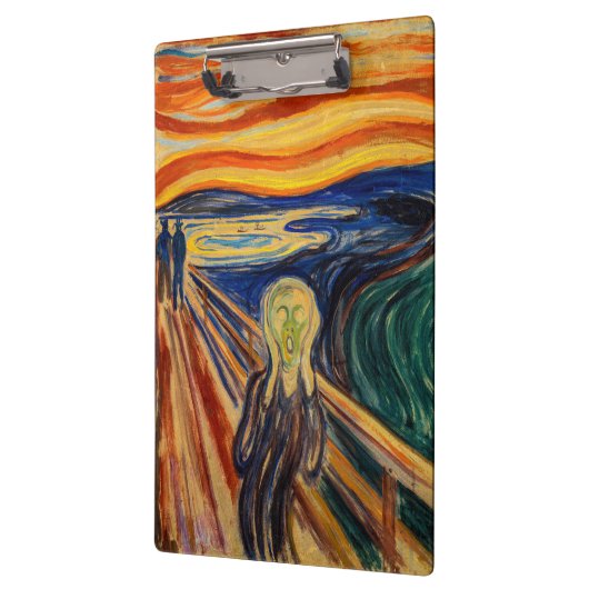 Edvard Munch - Der Schrei 1910 Klemmbrett (Links)