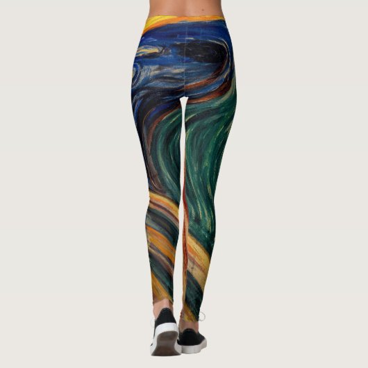 Edvard Munch - Der Schrei 1910 Leggings (Rückseite)