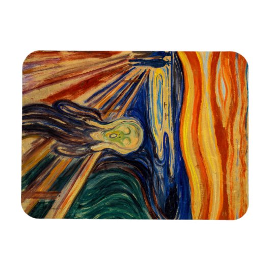 Edvard Munch - Der Schrei 1910 Magnet (Horizontal)