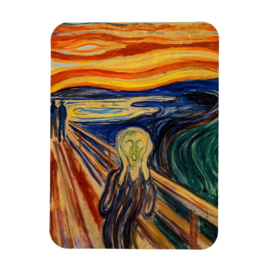 Edvard Munch - Der Schrei 1910 Magnet (Vertikal)