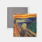 Edvard Munch - Der Schrei 1910 Magnet (Vorderseite/Rückseite)
