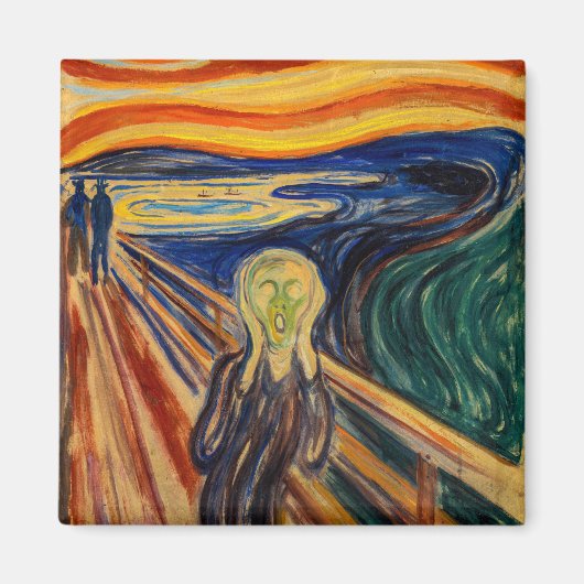 Edvard Munch - Der Schrei 1910 Magnet (Vorne)