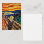 Edvard Munch - Der Schrei 1910 Mitteilungskarte (Vorne/Hinten)