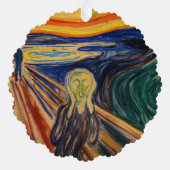 Edvard Munch - Der Schrei 1910 Ornament Karte (Rückseite)