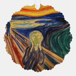 Edvard Munch - Der Schrei 1910 Ornament Karte