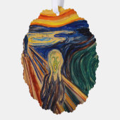 Edvard Munch - Der Schrei 1910 Ornament Karte (Links)