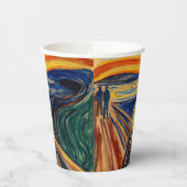 Edvard Munch - Der Schrei 1910 Pappbecher (Links)
