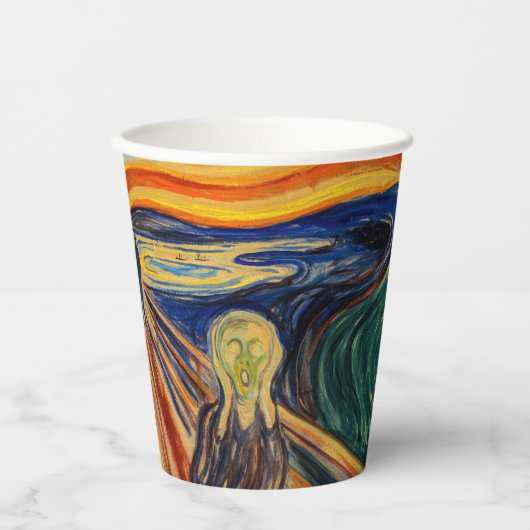 Edvard Munch - Der Schrei 1910 Pappbecher (Vorderseite)