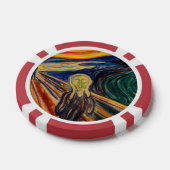 Edvard Munch - Der Schrei 1910 Pokerchips (Einzeln)